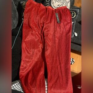 Red Sparkly Pants